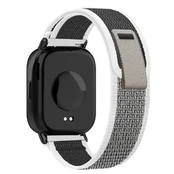 Nylon Sports Trail Loop Wristband Bracelet for Smartwatch - 22mm Strap (Grey white 13)