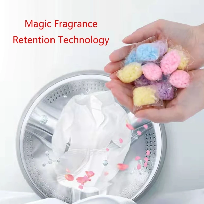 50pcs Fragrance Laundry Beads Laundry Beads Cleaning Detergent for Home Dormitory Bathroom Clothes Cleaning New Dropship