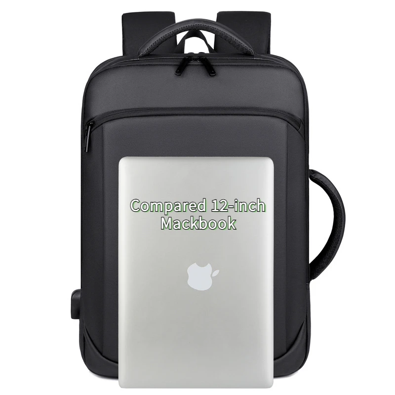 Multi compartment rechargeable business and leisure backpack Large capacity minimalist commuting laptop bag Backpack for boys