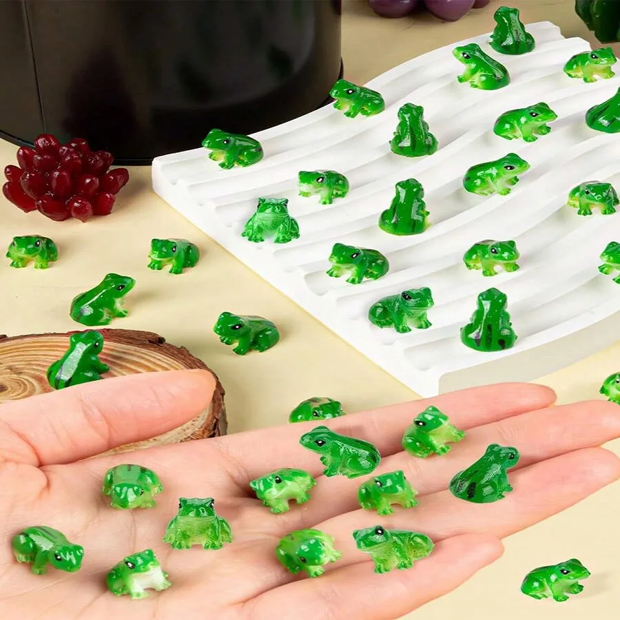5/10/20PCS Mini Resin Frog Figurines Set for Aquarium Decor,Terrarium,Zen Garden,Creative Home Desk Decoration and Fish Tank 1