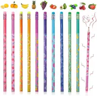 Smelly Pencils for Kids Inspirational H Pencils with Erasers Cylinder Colorful Fun Wood Pencils Motivational Graphite 1