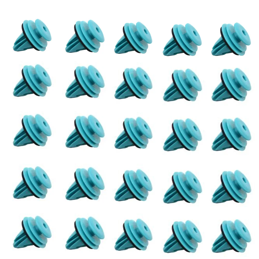 

25pcs Under Engine Splash Guard Rivet Fastener Clips Auto Nylon Bumper Fastener Automotive Plastic Clips Kit for Toyota