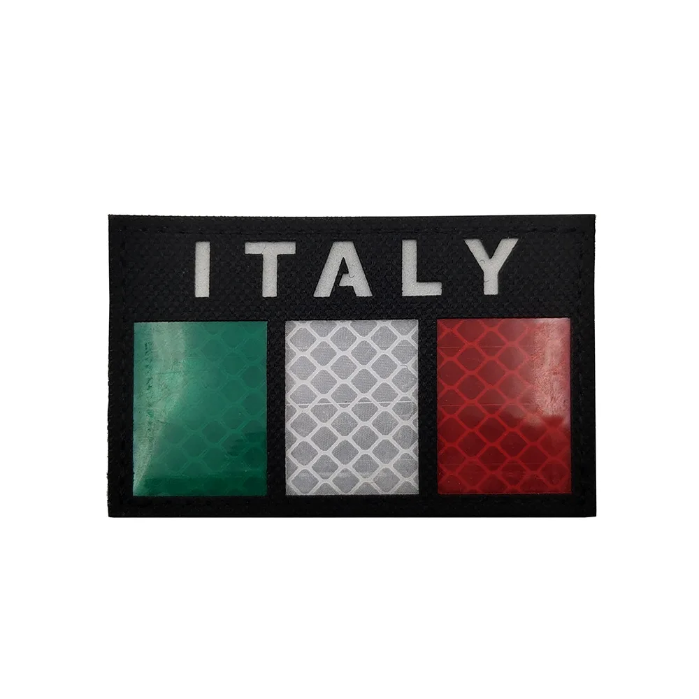 Italy Flag Patches Sicily Sardinia Sicilia Emblems Appliques Italian Shield Rubber/pvc Embroidered Badges