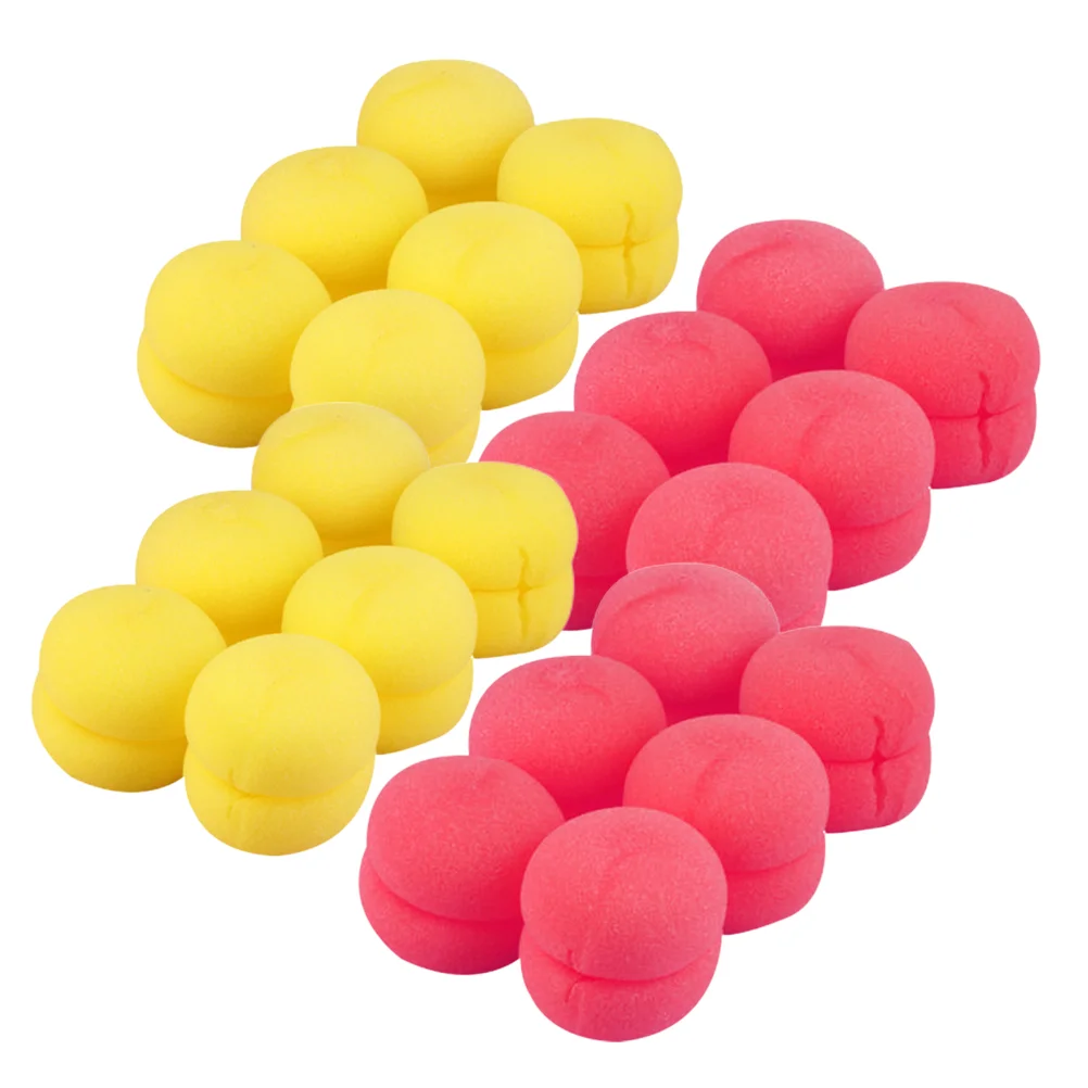 4 Sets Hair Curler Sponge Ball Hair Styling Tool Curly Ball Sponge Roller Women Care Styling Foam Rollers
