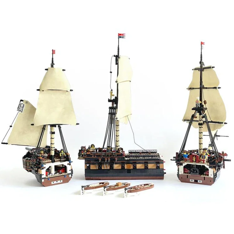 Blue Brixx DUANT Mayflower Schiff-Bausatz – 2284 Teile Mit LED-Beleuchtung Lego Titanic