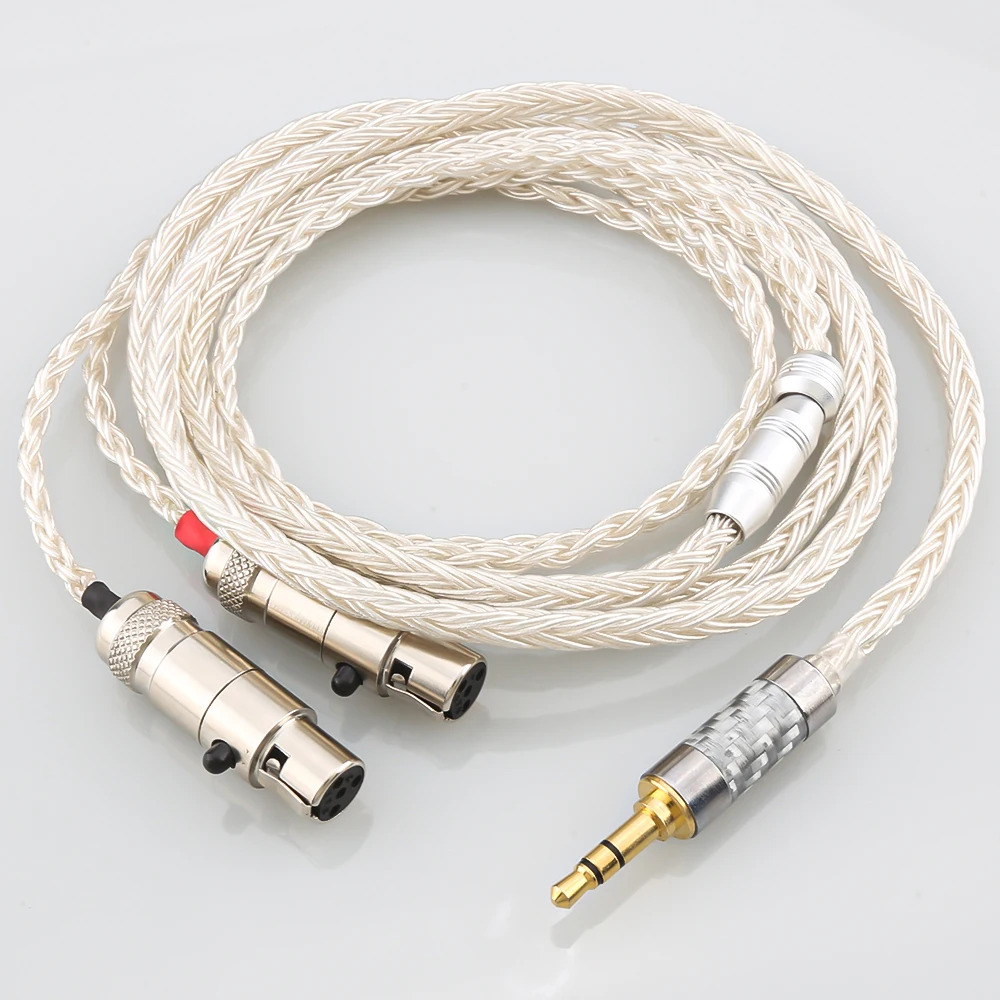 

Audiocrast 16 Core OCC Silver Plated Headphone Earphone Cable For Audeze LCD-3 LCD-2 LCD-X LCD-XC LCD-4z LCD-MX4 LCD-GX lcd-24