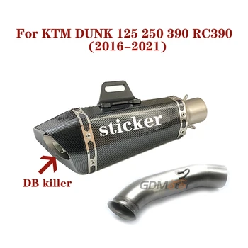 Universal Motorcycle Exhaust Full System For KTM RC390 DUKE 390 DUKE 125 DUKE 250 with db killer 2016 2017 2018 2019 2020 2021