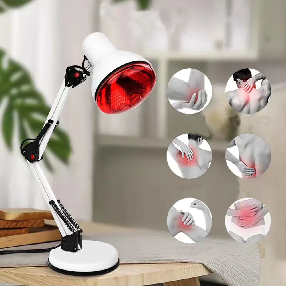 150W Infrared Heating Physiotherapy Lamp for Rheumatism, Pain Relief Beauty Infrared Heating Physiotherapy Lamp 110-220V infrared therapy lamp