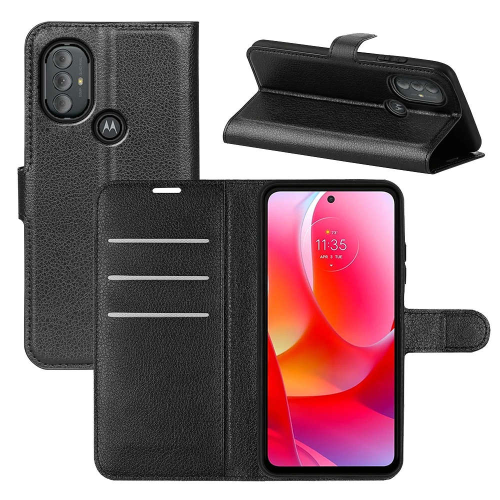 For Motorola Moto G Power 2022 Case Luxury Leather Flip Wallet Phone Case For  Moto G Stylus 5G Case Stand Function Card Holde
