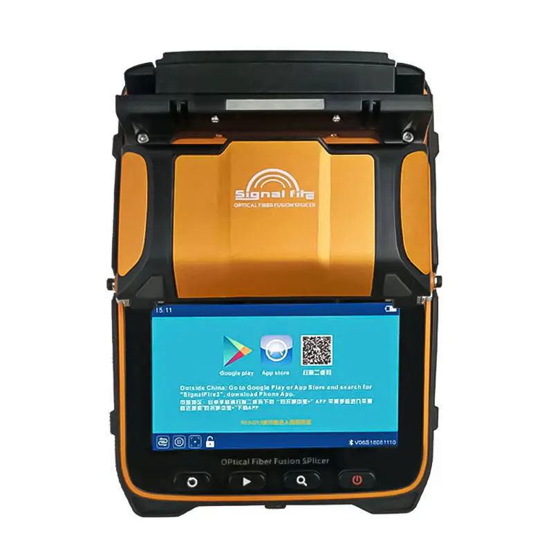 

AI-9 signal light multilingual optical fiber fusion splicer FTTH fiber optic splicer built-in optical power meter and VFL