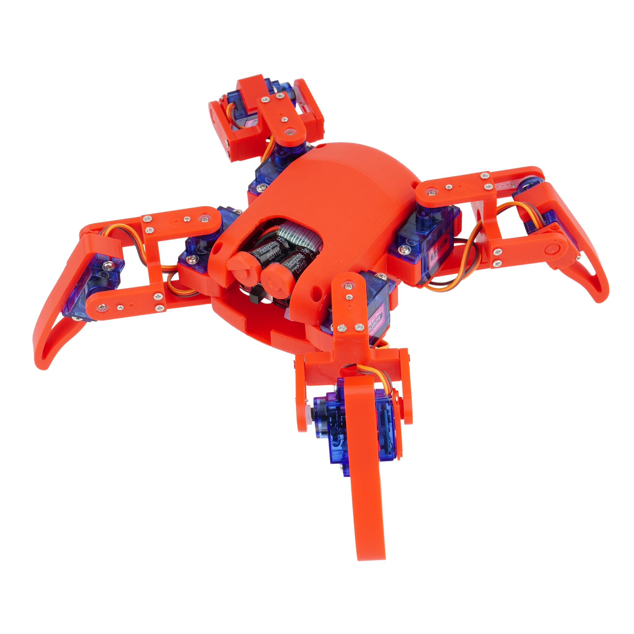SG90 Robotic Spider With MG90S Kit for Arduino Robot DIY Kit with Voice Control Open Source Code Programming 3D Printing Spider