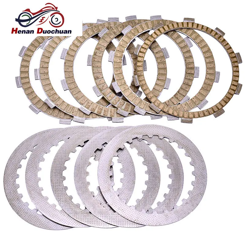 

Motorcycle Steel Friction Clutch Plate Kit For Honda NX250 MD21 XR250 XR250R ME06 XR NX 250 XL350 XL350R XL 350 TRX400 TRX 400