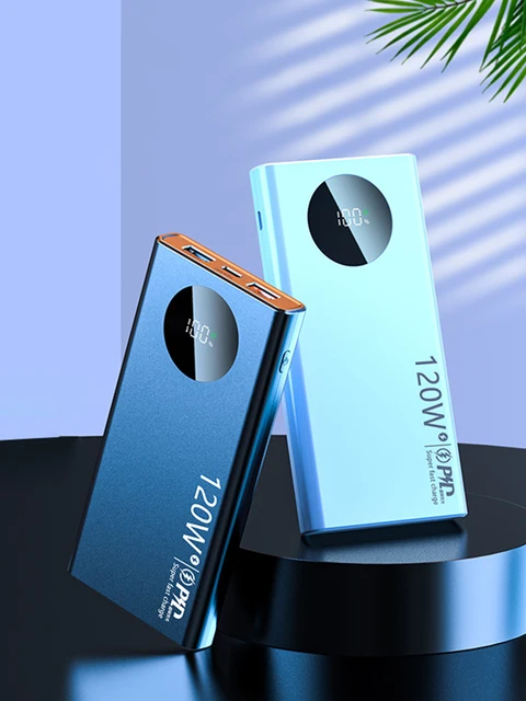 120W 500000mAh High Capacity Power Bank Fast Charging Powerbank Portable Battery Charger For iPhone Samsung Huawei 2025 New 5