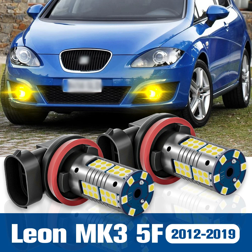 

2pcs LED Fog Light Blub Lamp Accessories Canbus For Seat Leon 3 MK3 5F 2013-2018 2014 2015 2016 2017