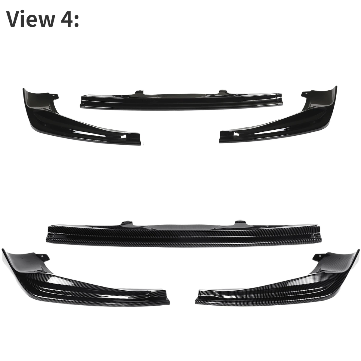 Matzwarte Auto Voorbumper Splitter Lip Diffuser Spoiler Body Kit Voor Lexus Is250 350 200T 300 Awd F-Sport Stijl 2014-2016