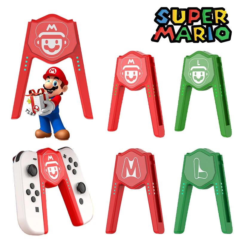 Maniglia Super Mario Cartoon Per Nintendo Switch Ns Oled Joy Con Maniglia Portatile Ricaricabile Staffa Grip Accessori Per Console Di Gioco