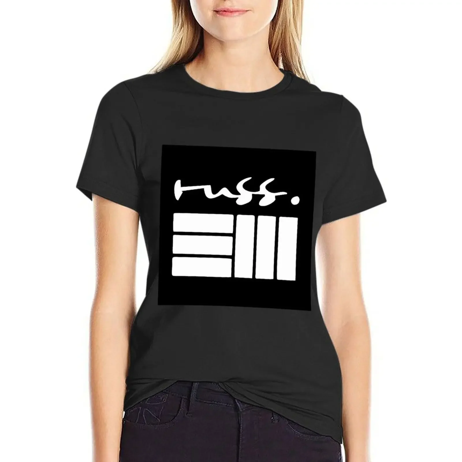 Russ Rapper Russ Russ Best On Earth -Best Logo T-Shirt oversized graphics shirts graphic tees t shirt for Women