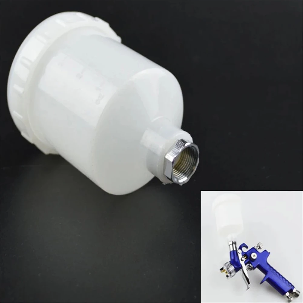 

1Pcs 125ml Plastic Spray Paint Pot M14X1.0P Threaded Interface For H-2000 R-100 HVLP High Atomization Spray Paint Tool