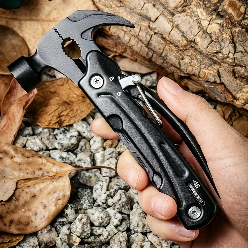 Multi-Tool Hammer 7-in-1 Stainless Steel Foldable Heavy Duty Multi-Tool Set with Cutter & Screwdriver multitool hammer