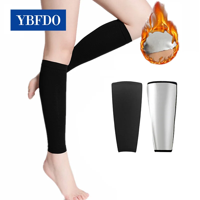 YBFDO Calf Trimmers For Women Compression Sauna Sweat Leg Shaper Bands Weight Loss Sports Workout Calf Trainer Cover Calf Wrap