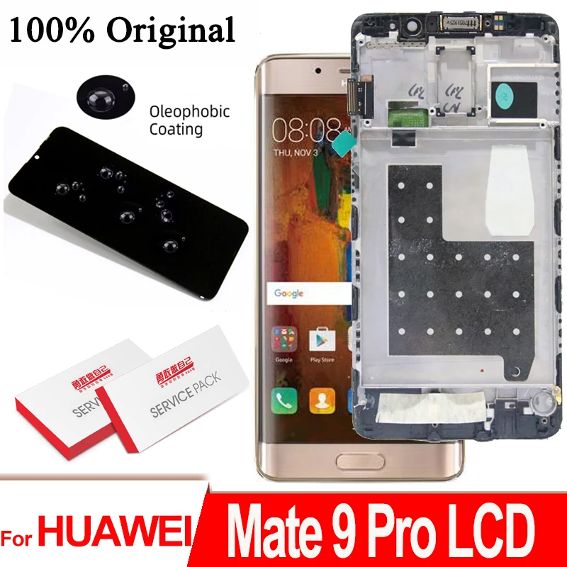 Afrekenen Bermad radicaal 100% Original 5.5'' Lcd With Frame For Huawei Mate 9 Pro Lon-l29 Display  Touch Screen Digitizer Repair Parts - Mobile Phone Lcd Screens - AliExpress