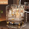 Makeup Organizer, Large Capacity Cosmetics Makeup Organizer for Vanity, Dustproof Waterproof Cosmetics Display Case 5