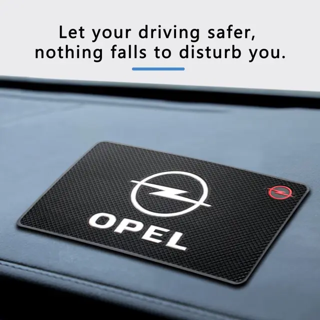 Car Logo Dashboard Non Slip Pad Phone Storage Anti-skid Mat For Opel Astra J K OPC Corsa Vectra D Zafira B Insignia Mokka Vivaro