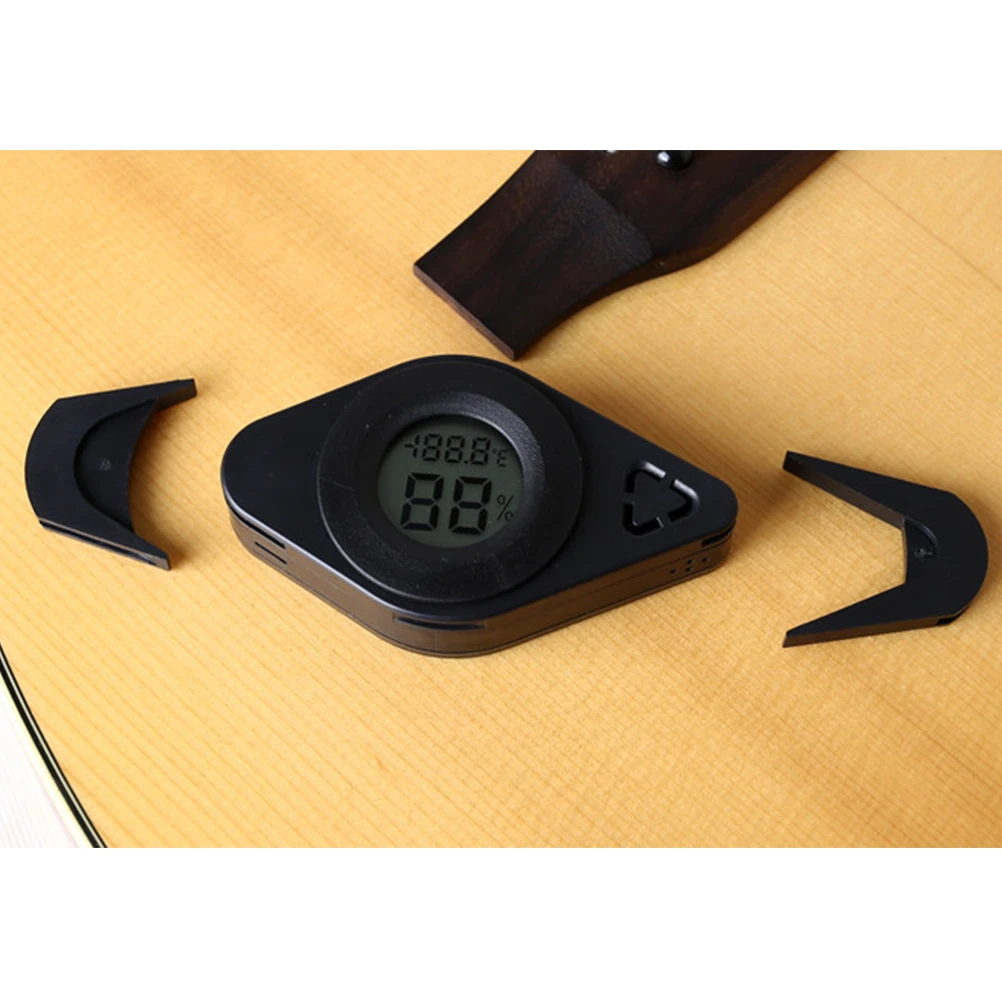 Deshumidificador de guitarra 3 en 1, higrómetro, humidificador orificio de sonido, humectante de accesorio para instrumentos musicales| -