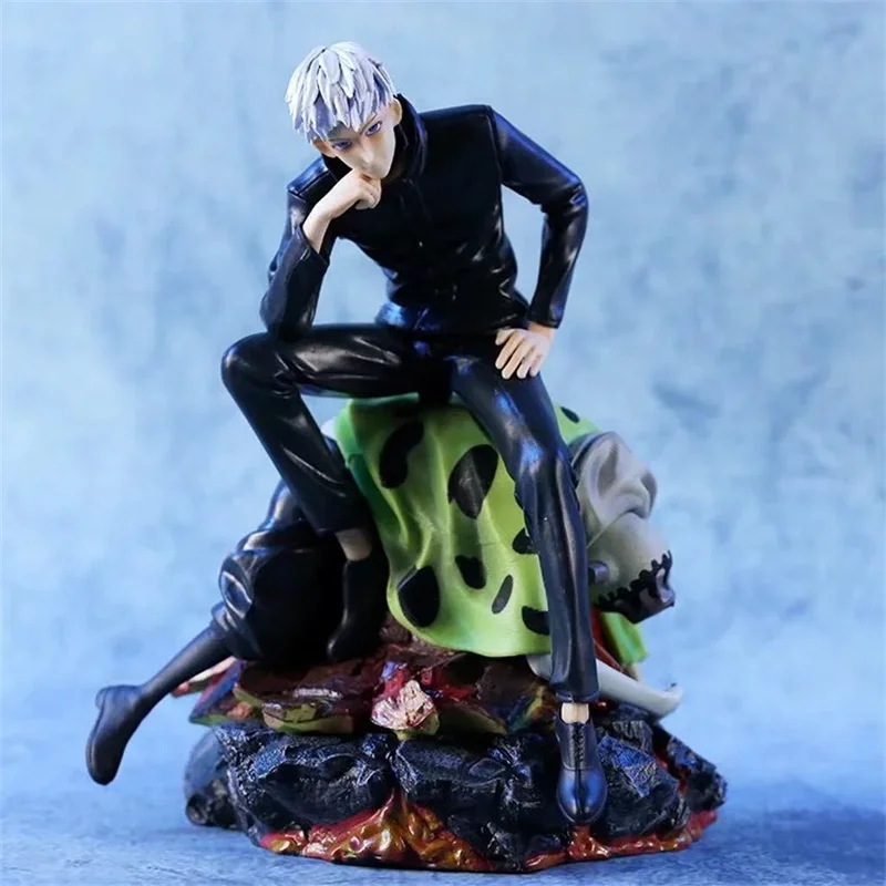 

Anime Jujutsu Kaisen Gojo Satoru Procreat Sitting Position PVC Action Figure Collectible Model Doll Toy 25cm