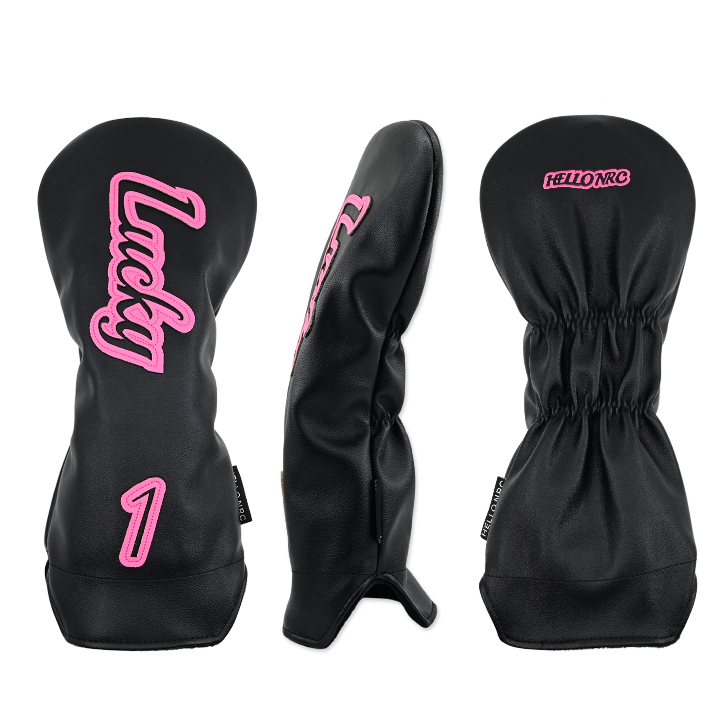 Description Picture 5 of itemGolf Headcovers Lucky Style PU Leather Protector Set For Driver Fairway Hybrid Waterproof Club Head Covers Golf Sports Supplies