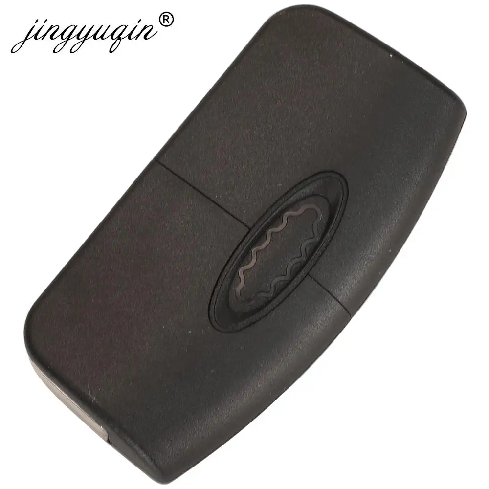 Enhanced Flip Folding Remote Car Key Shell - 3 Button Key Fob Case