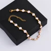 Blue Red Evil Eye Bracelet Stainless Steel Bead Lucky Turkish eye Jewelry For Women Simple Adjustable 5