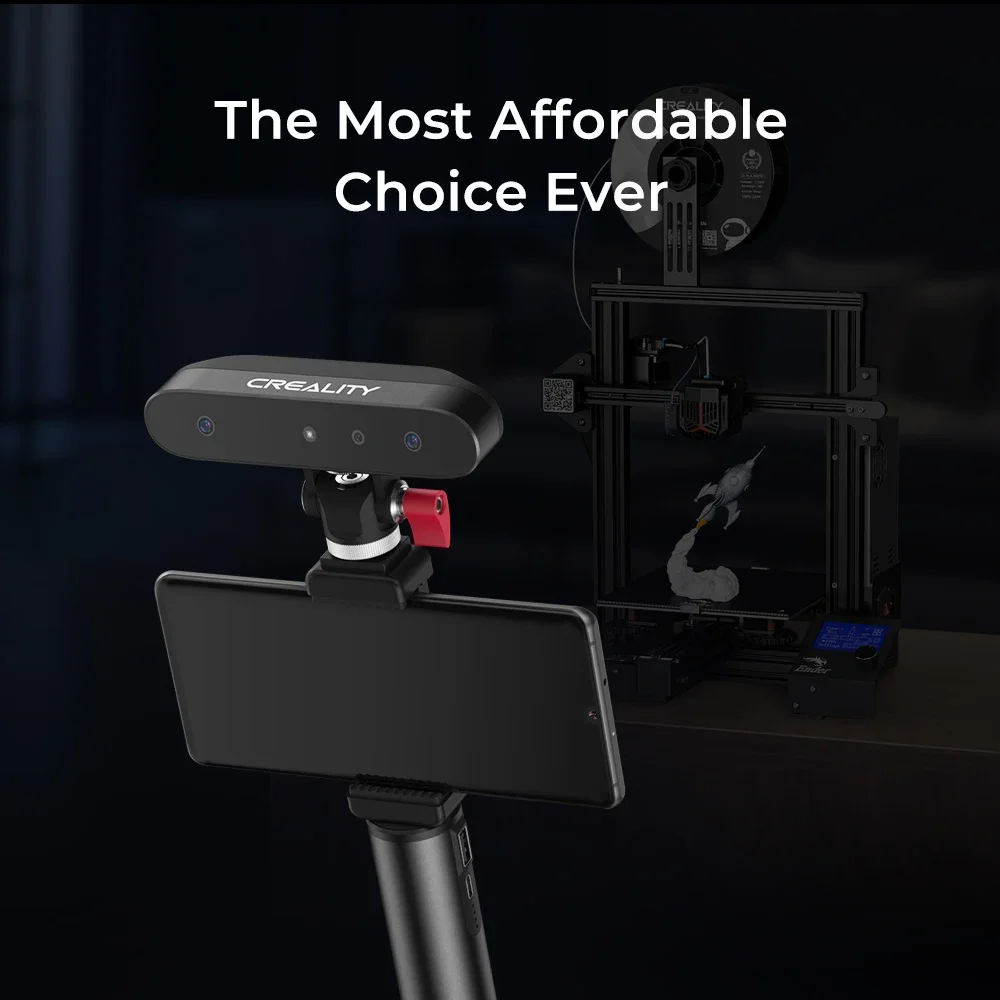 3D Scanner Creality CR-Scan Ferret 3D Scanner Handheld 30fps Scan Speed Dual Mode Scanning 105g Asic Chipset High-accuracy Mode
