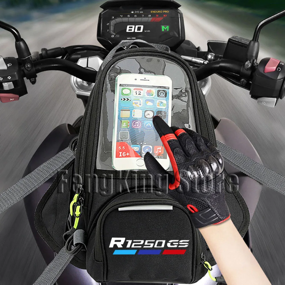 오토바이 마그네틱 라이딩 백, 내비게이션 연료 탱크 백, 대형 스크린, BMW R1250GS R 1250 GS R1250 GSA