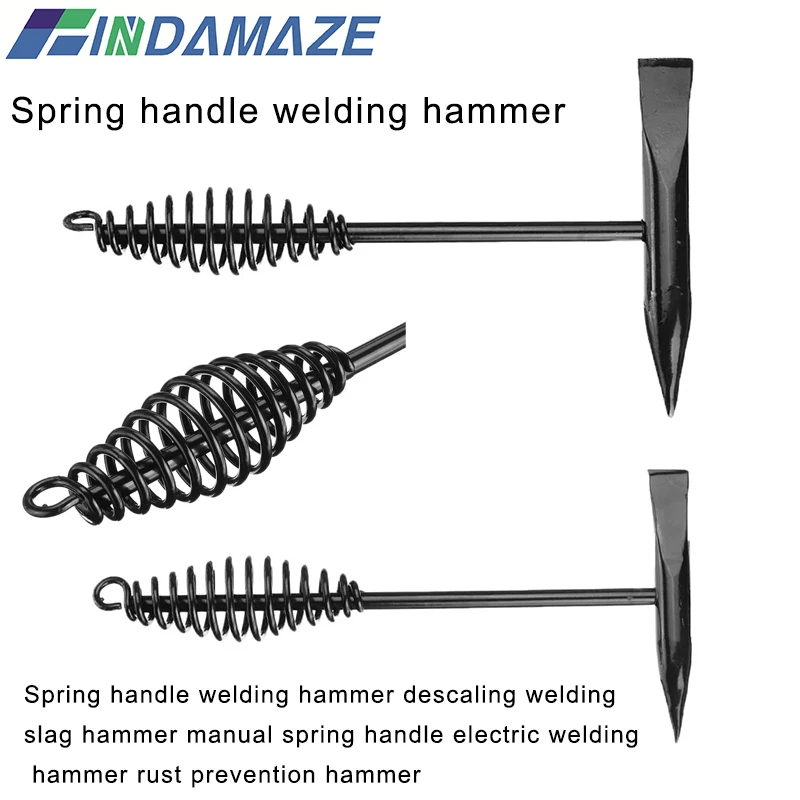 Сварочный молоток из высокоуглеродистой стали, ручной сварочный молоток, электрический молоток 300 500 г, две характеристики