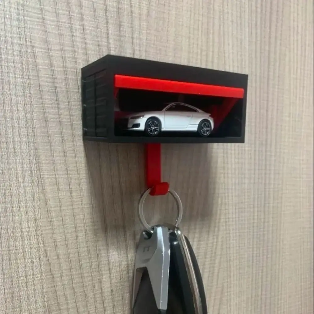 HOEBROS - Soporte Para Llaves De Pared, Color Negro Con 6 Ganchos Dobles Para Llaves De Etal