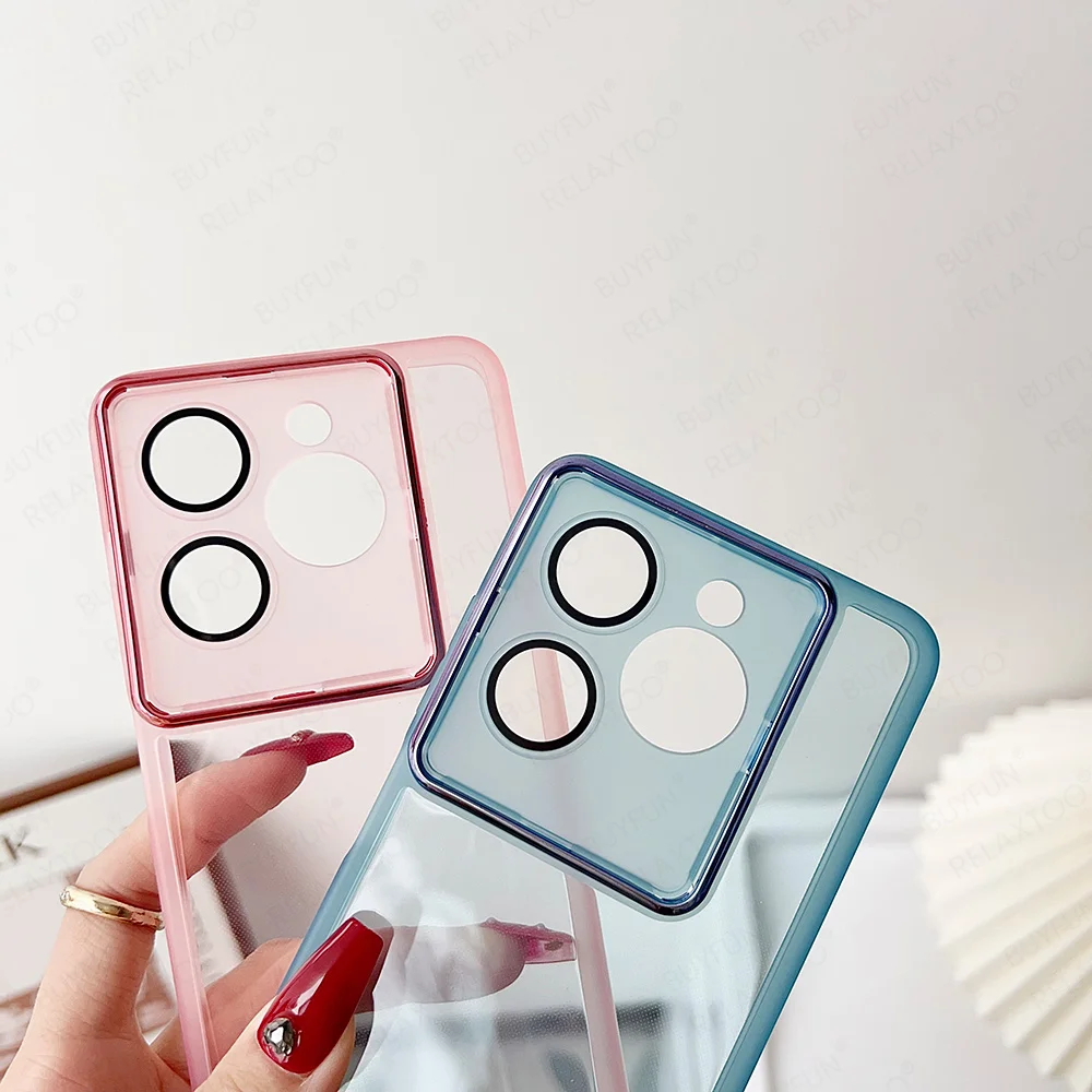 Translucent Crystal Silicone Protective Case with Camera Film