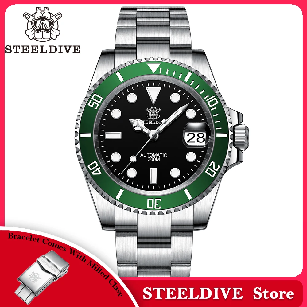 時計 Steeldive SD1953 Automatic Watch Green Should you buy Steeldive SD1953? - yes - YouTube