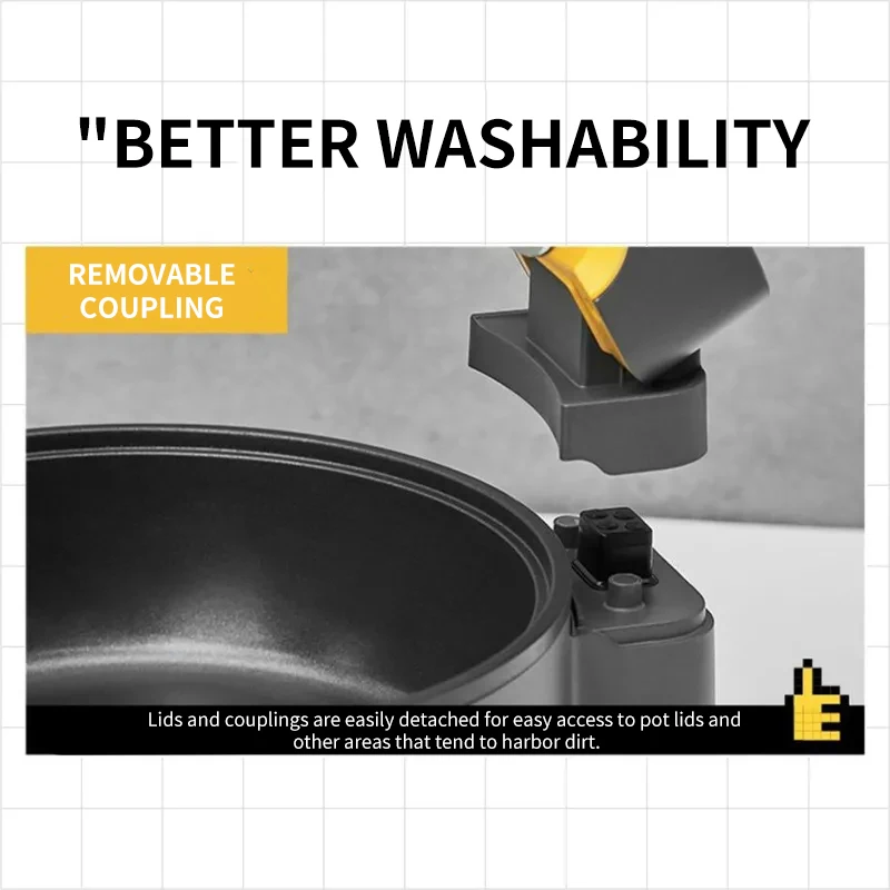 Jiuyang solo intelligent automatic cooking machine household electric hot pot integrated machine cooking Fried Rice cooking pot 4
