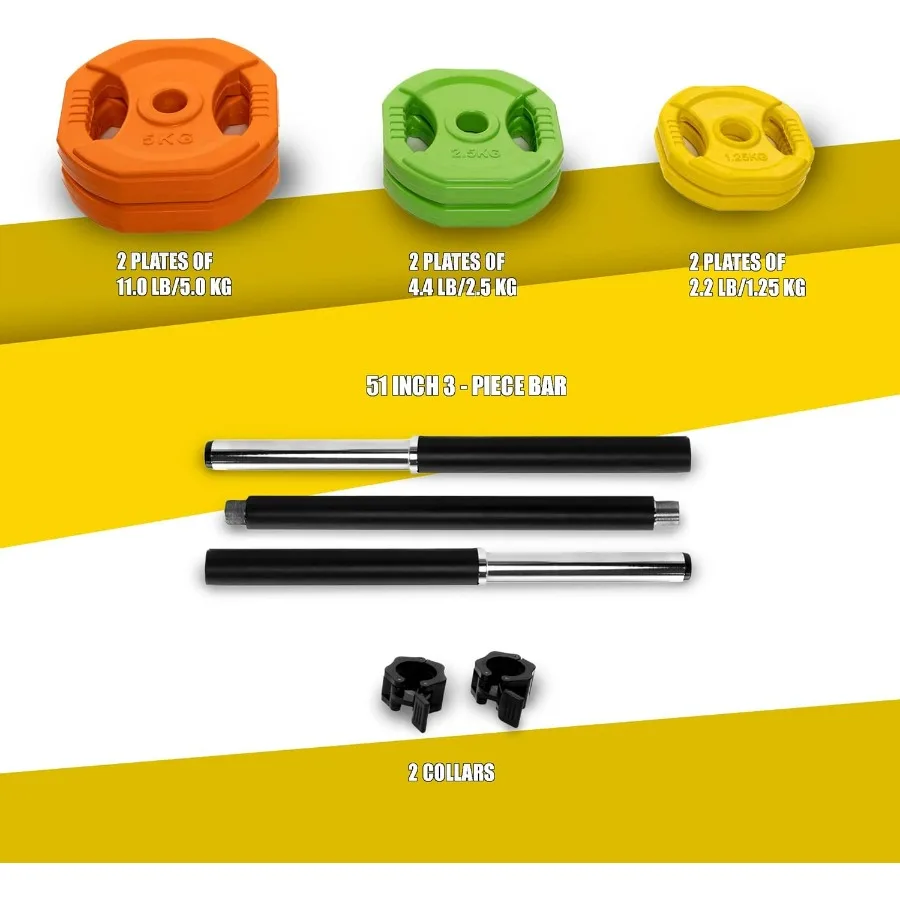 Cardio Pump Set, Adjustable Barbell Weight Plates for Home & Gym Workout (available in plate and set)