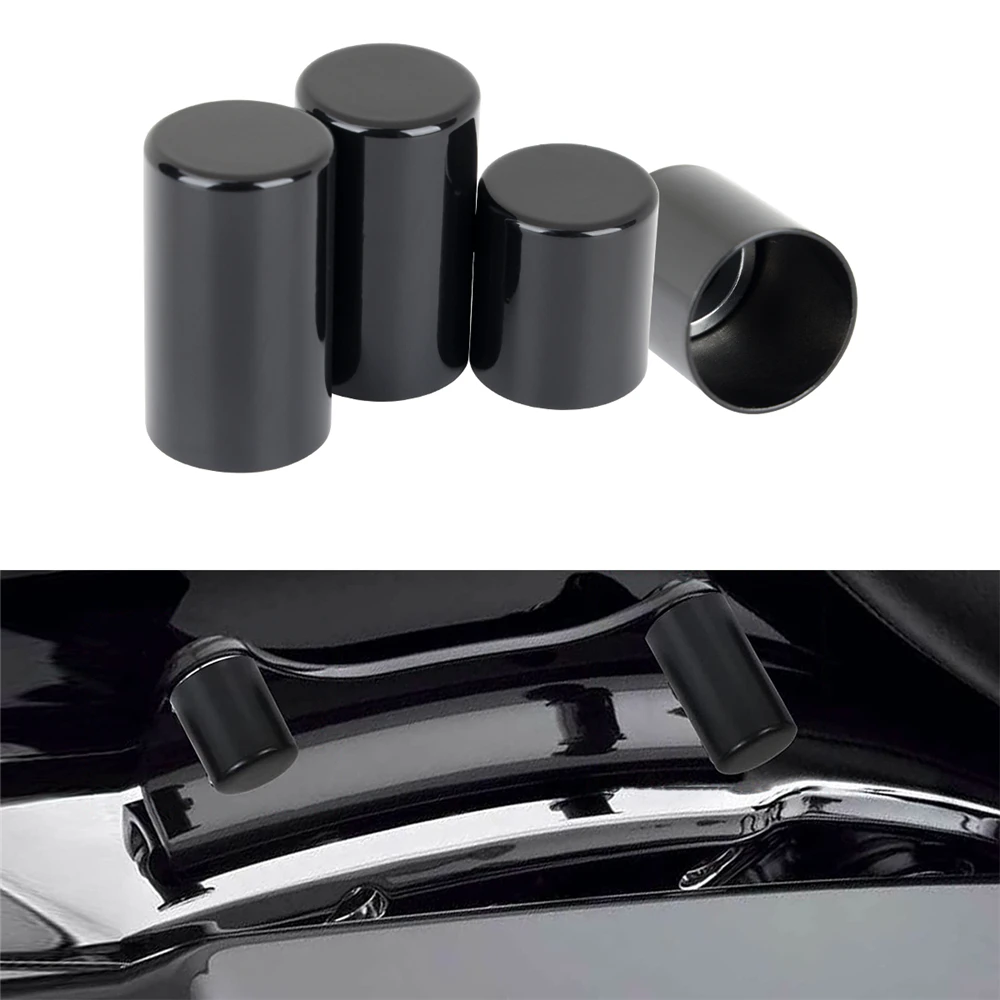 Docking Hardware Point Cover Kit Case for Harley Electra Glide Street Glide Ultra Limited and TriGlide ROAD GLIDE ROAD KING models 2009-2019 Bright black 