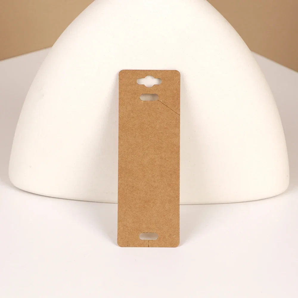 50PCS 4x11.5cm Blank Craft Paper Hanging Backing Card For Bracelet Jewelry Display Packaging Tags Handmade Accessories Wholesale