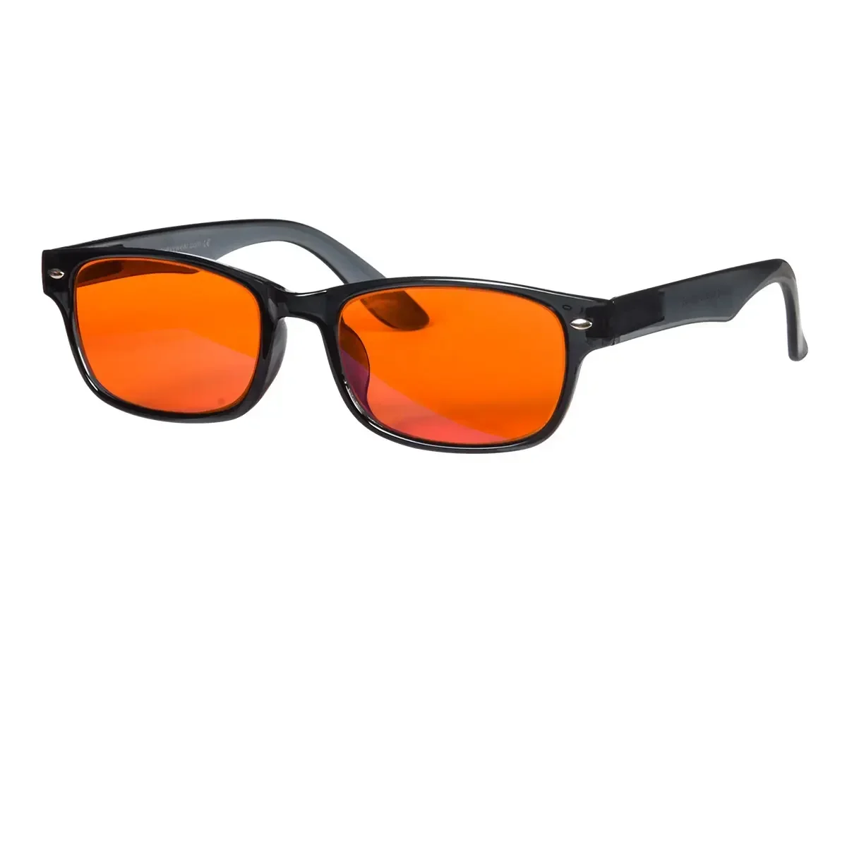 Orange Lens Blue Light Filtering Glasses for Improved Sleep with Durable Plastic Frames