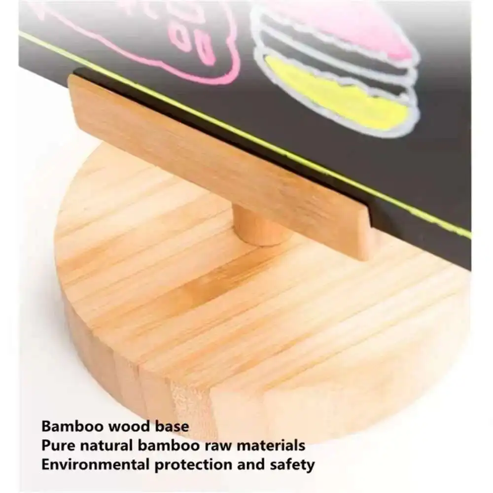 360 학위 회전 A4 테이블 디스플레이 스탠드 보드 테이블 번호 가격 목록 로그인 홀더 프레임 보드