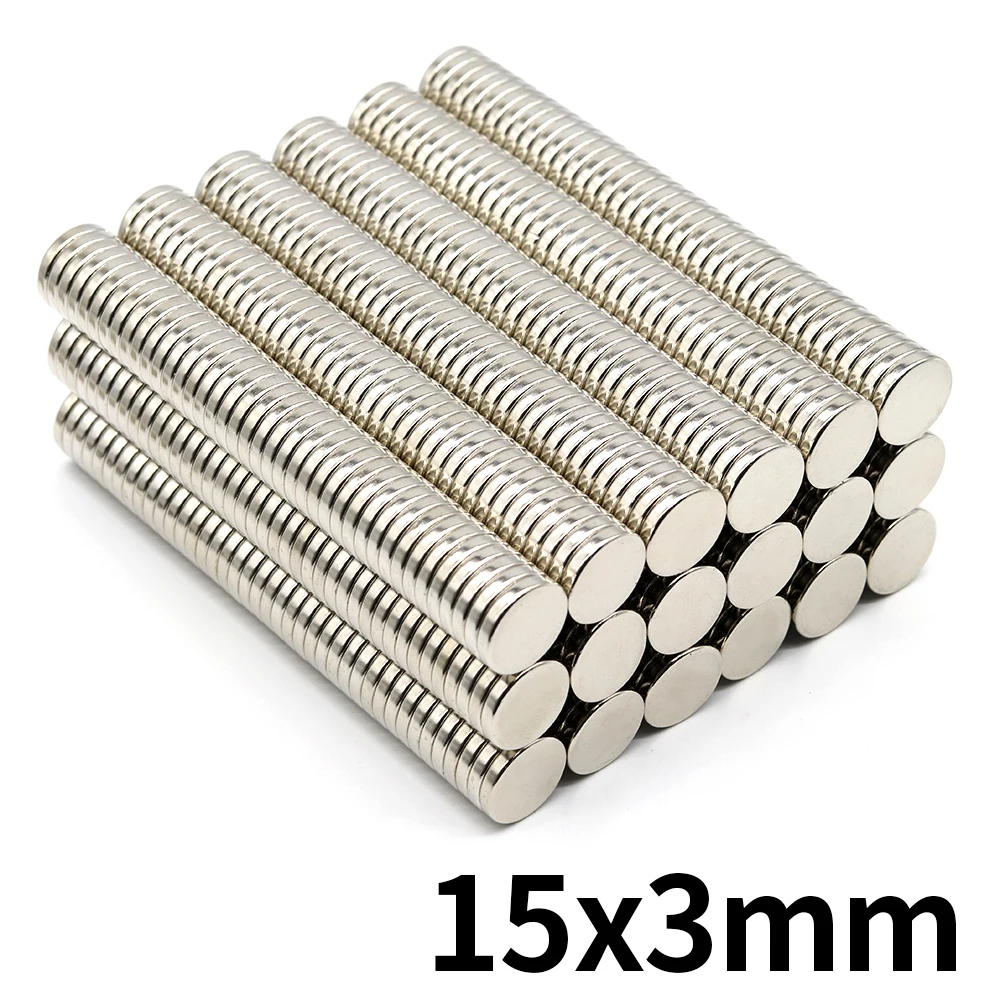 Round Magnets Round Magnet 15x3mm Neodymium N35 Permanent NdFeB Super Strong Powerful Magnetic Imane Disc 15*3