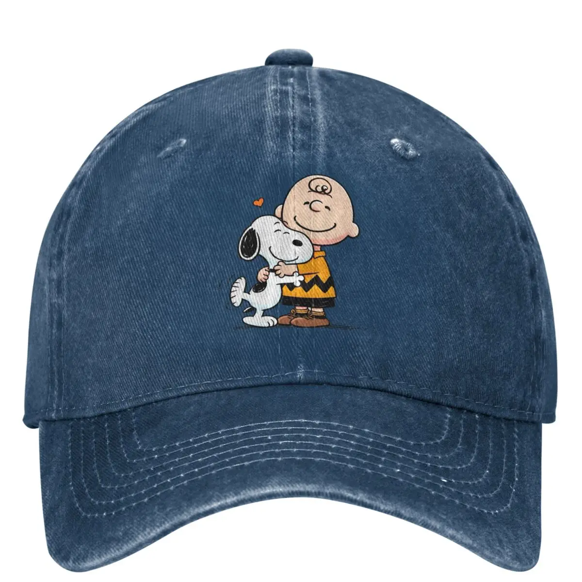 thumbnail image 1 of Gorra de béisbol vaquera con forma de corazón de Snoopy y Charlie Brown de Peanuts, gorra de camionero de dibujos animados para papá, gorra de béisbol para mujer con parasol, 1 of 5