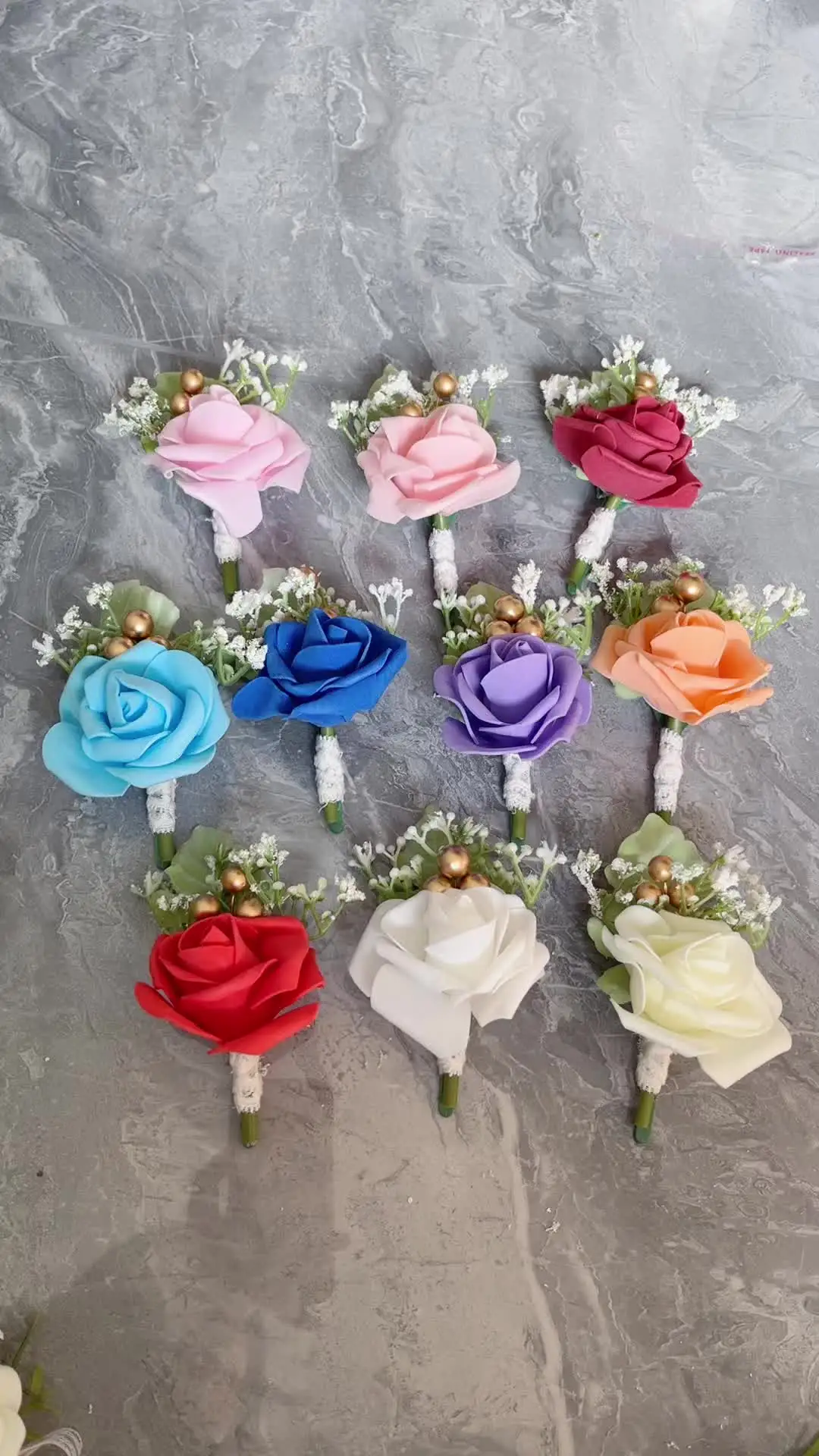 Opiloku Royal Blue Silk Rose Boutonniere – Handmade Wedding Corsage With Pin & Clip, For Groom, Groomsmen, Prom