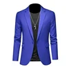 Fashion Men's Business Casual Blazer Black White Red Green Solid Color Slim Fit Jacket Wedding Groom Party Suit Coat M-6XL 3