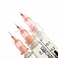 100pcs/box Tattoo Needle 34g needles 1.5mm 2.5mm 4mm For Beauty injection syringe filler Safety  Needle Hand Tool Parts 2