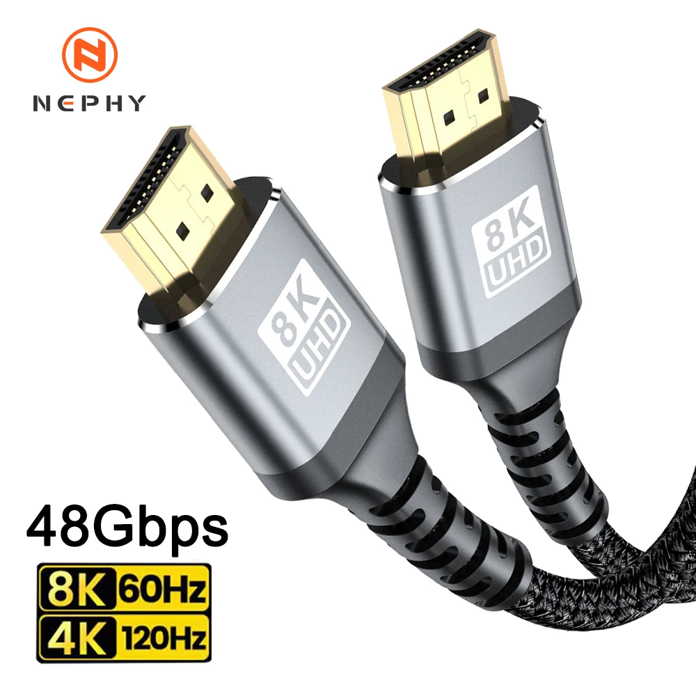 HDR eARC 8K 60HZ 4K 120HZ HDMI 2.1 Cable For Xiaomi mi TV Box PC Laptop Monitor PS5 Ultra HD High Speed Long Wire 1m 2m 3m 5m 7m
